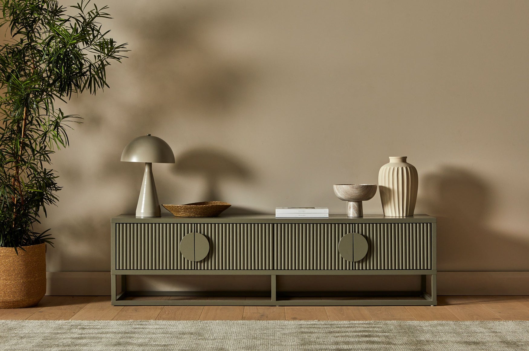 Benjamin Ripple TV Unit in Natural Ash