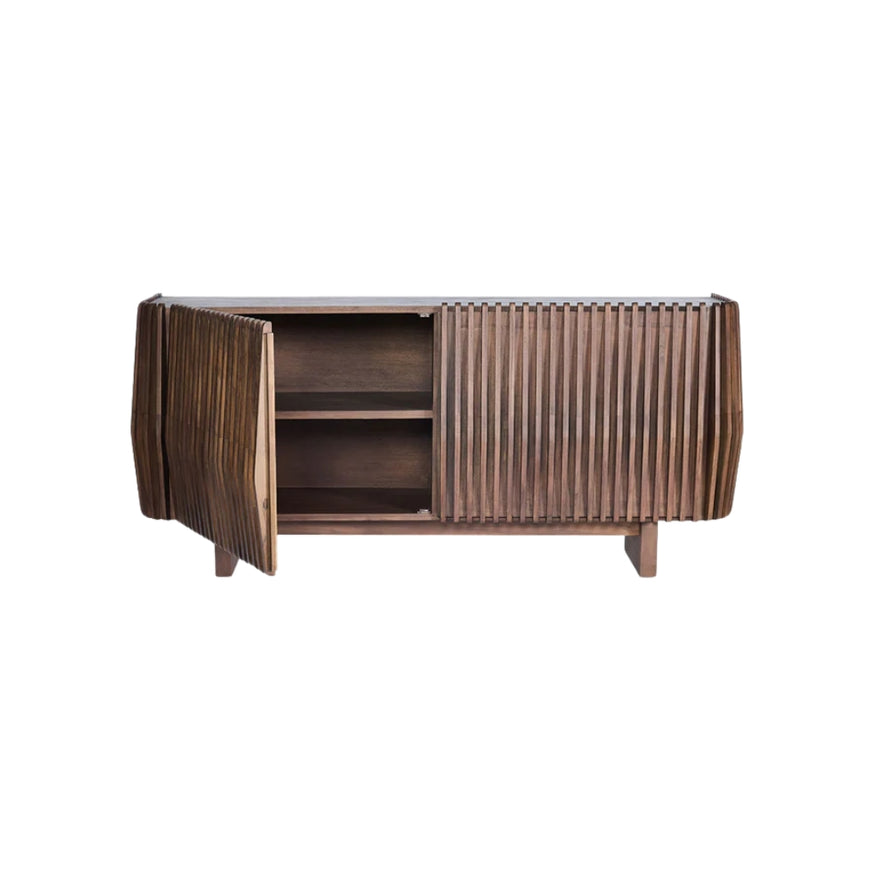 Bow 2 Door Buffet in Dark Walnut