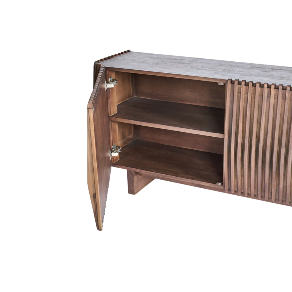 Bow 2 Door Buffet in Dark Walnut