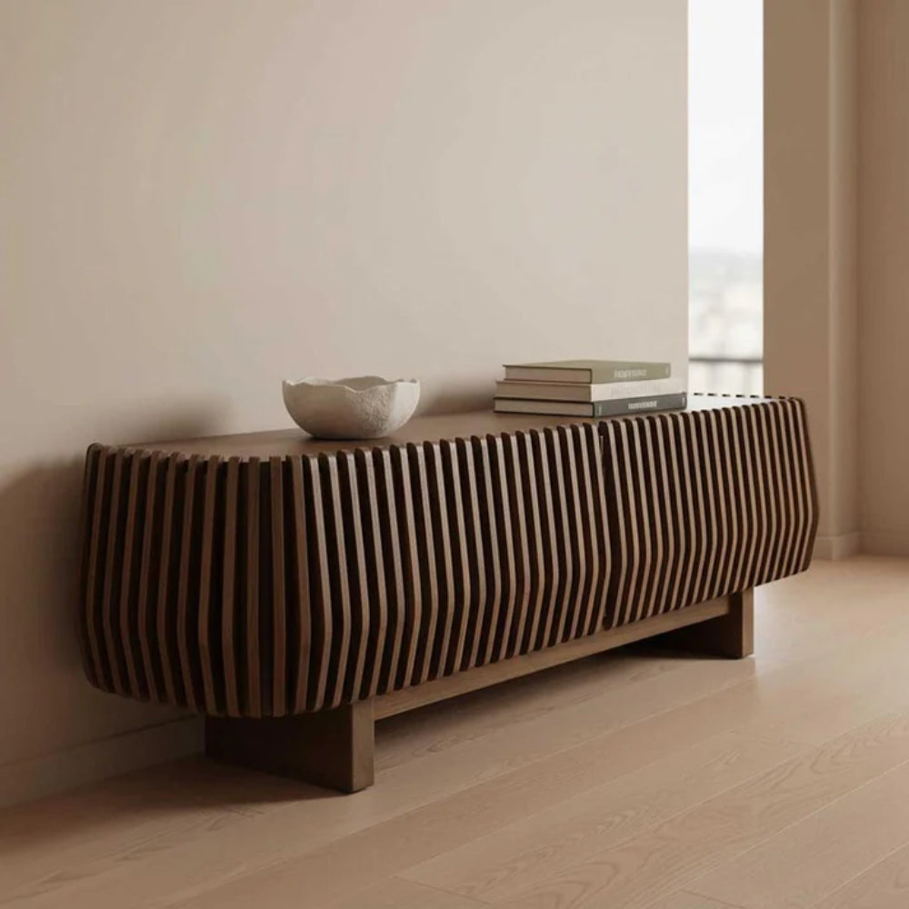Bow Entertainment Unit in Dark Walnut