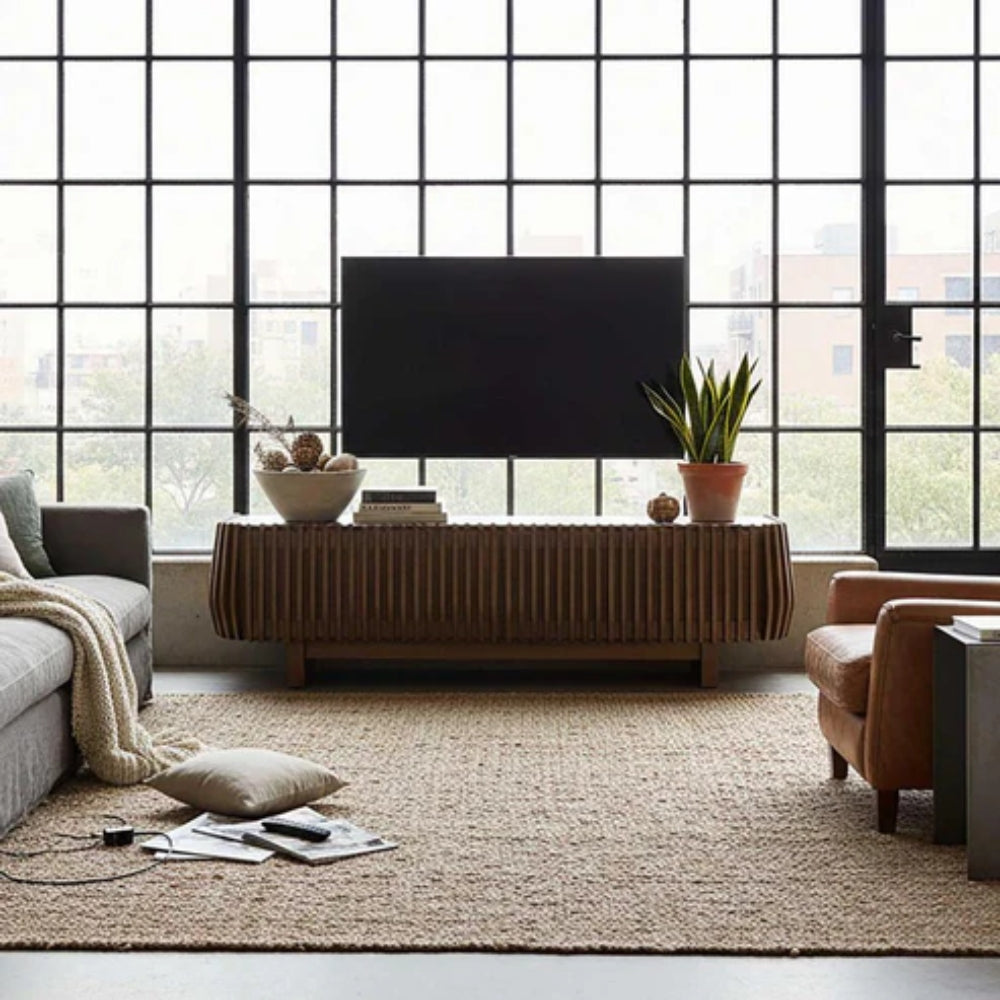 Bow Entertainment Unit in Dark Walnut