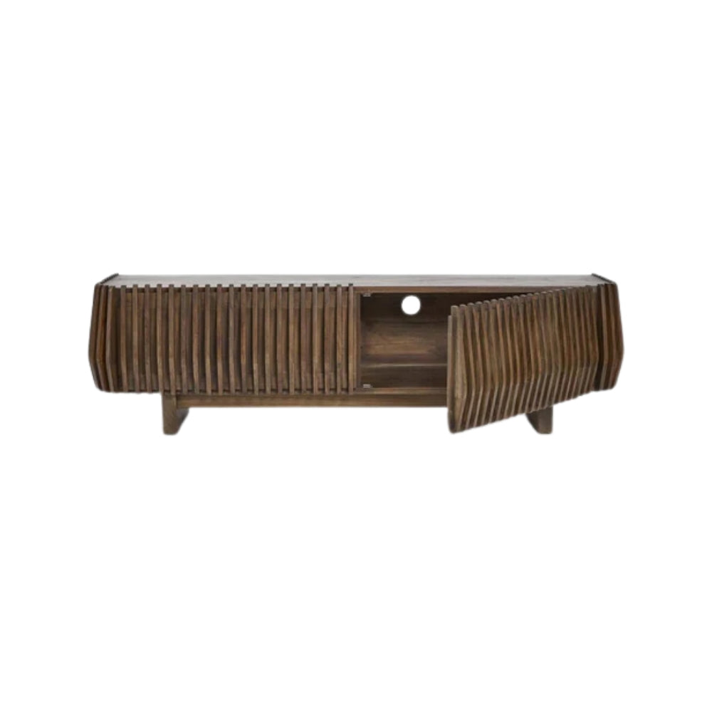 Bow Entertainment Unit in Dark Walnut