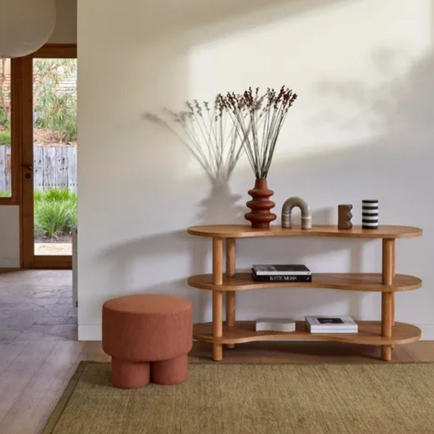 Bowie Low Bookshelf in Natural Ash