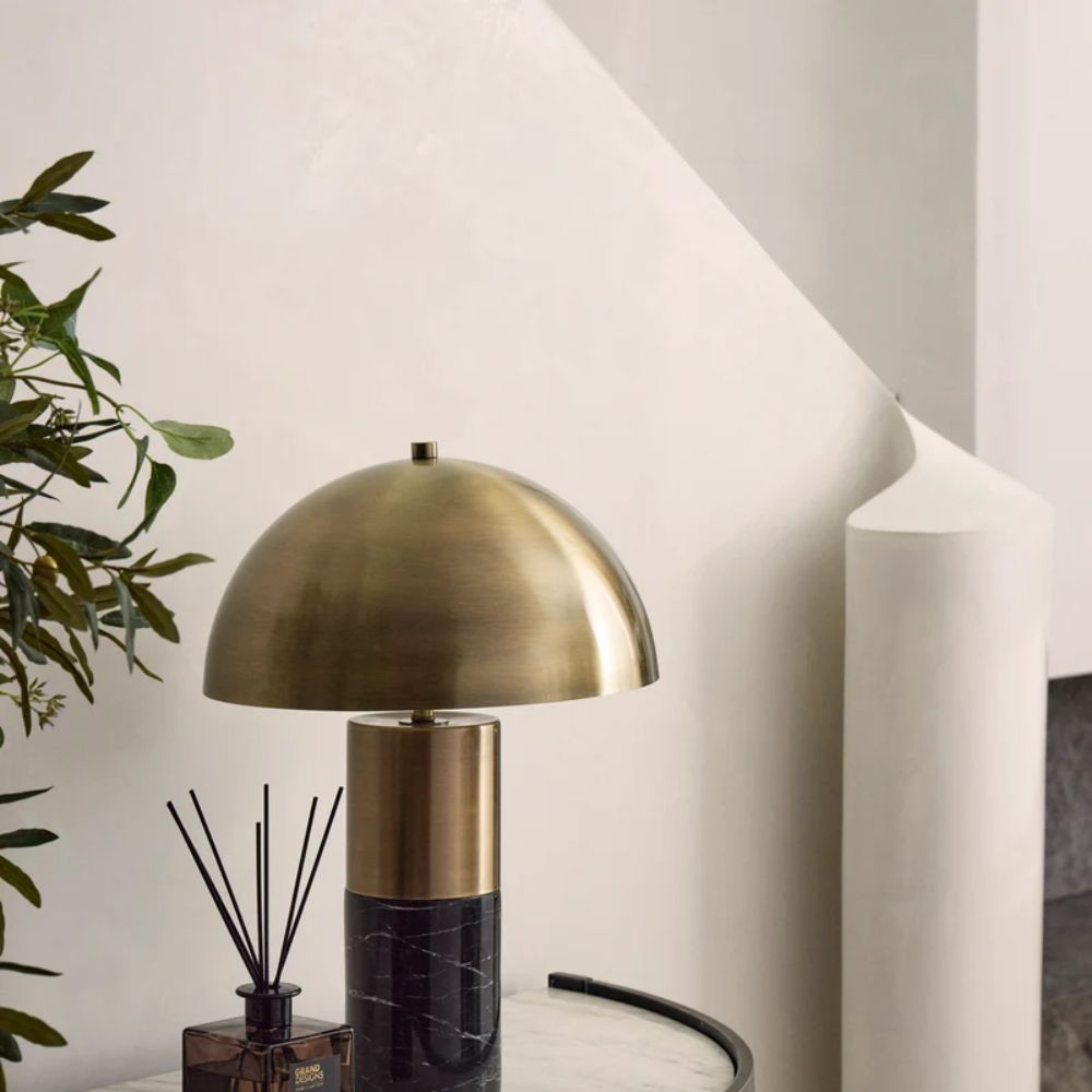 Bronze Plated Dome Table Lamp