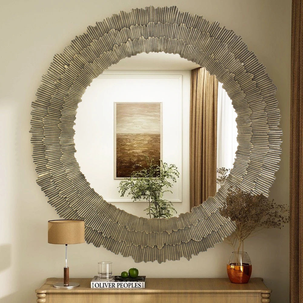 Camilla Mirror in Brass