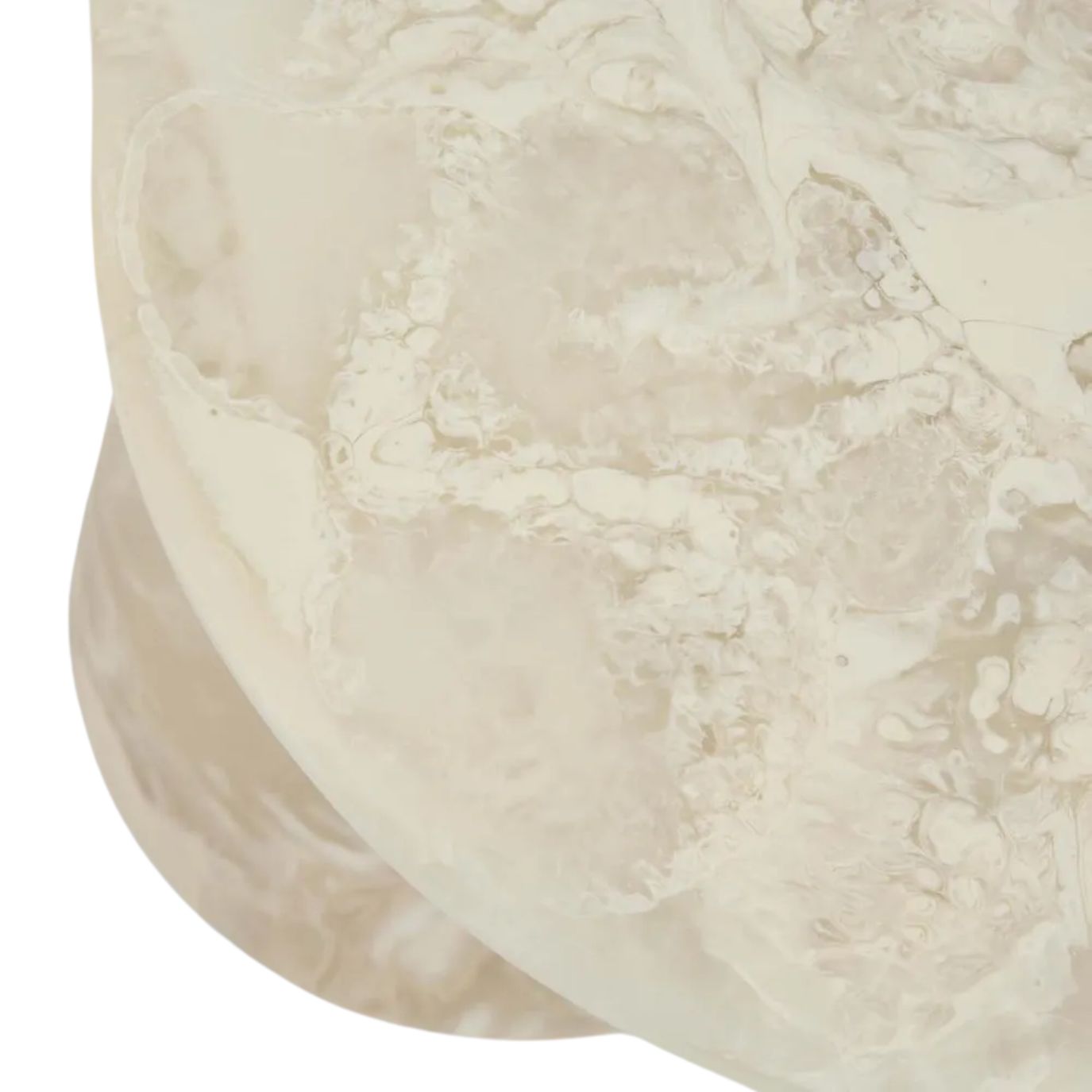 Cloud Resin Side Table in White