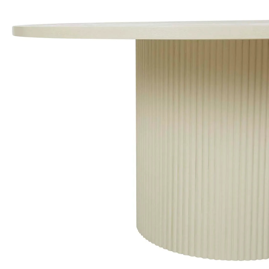 Benjamin Ripple Dining Table in Putty