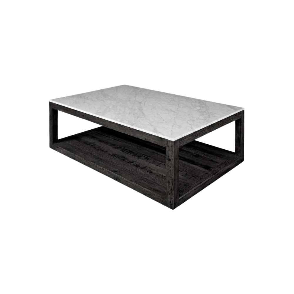 Denver Marble Coffee Table in Black & White
