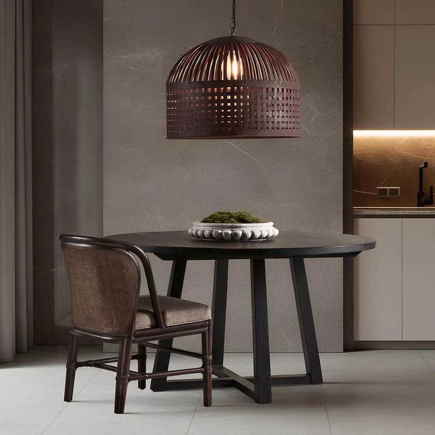 Denver Dining Table Black Oak