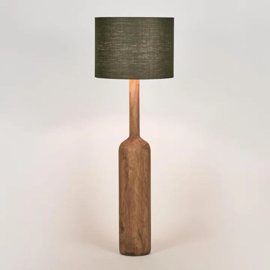 Flask Floor Lamp Saddle Base / Black