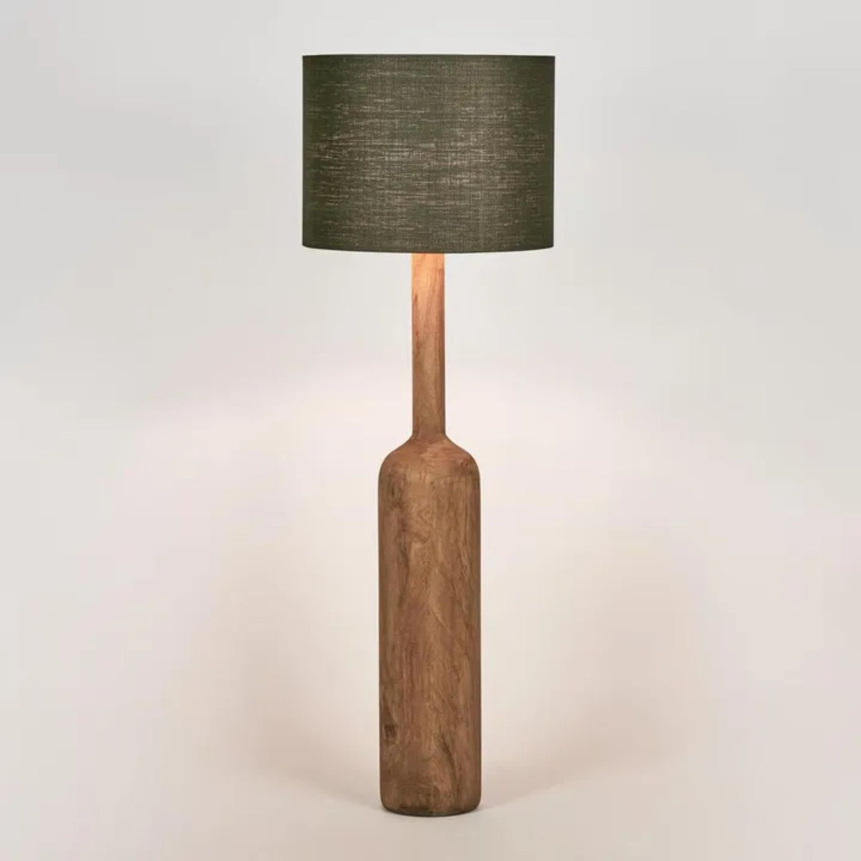 Flask Floor Lamp Saddle Base / Black
