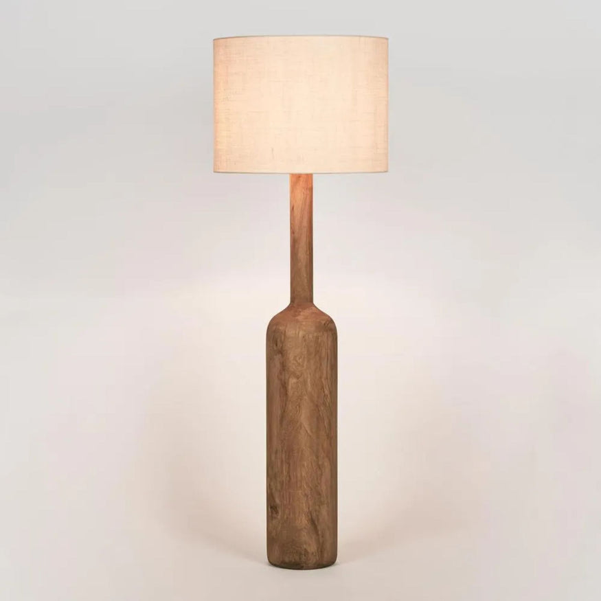 Flask Floor Lamp Saddle Base / Natural