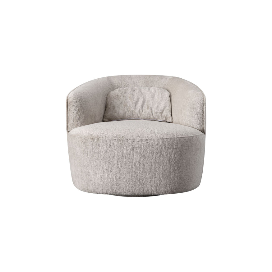 Grace Swivel Chair in Caulfield Oatmeal