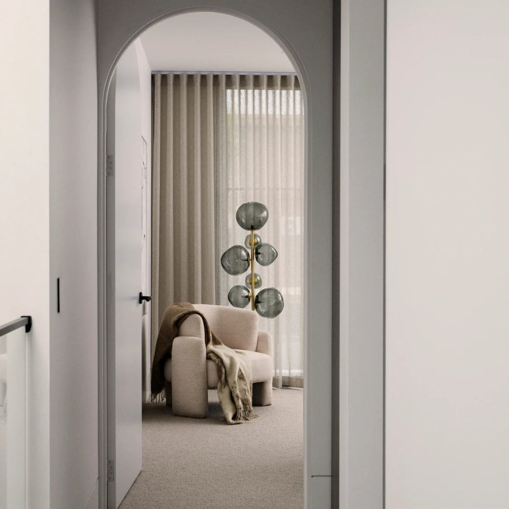 Grand Designs Athena Metallic Floor Lamp