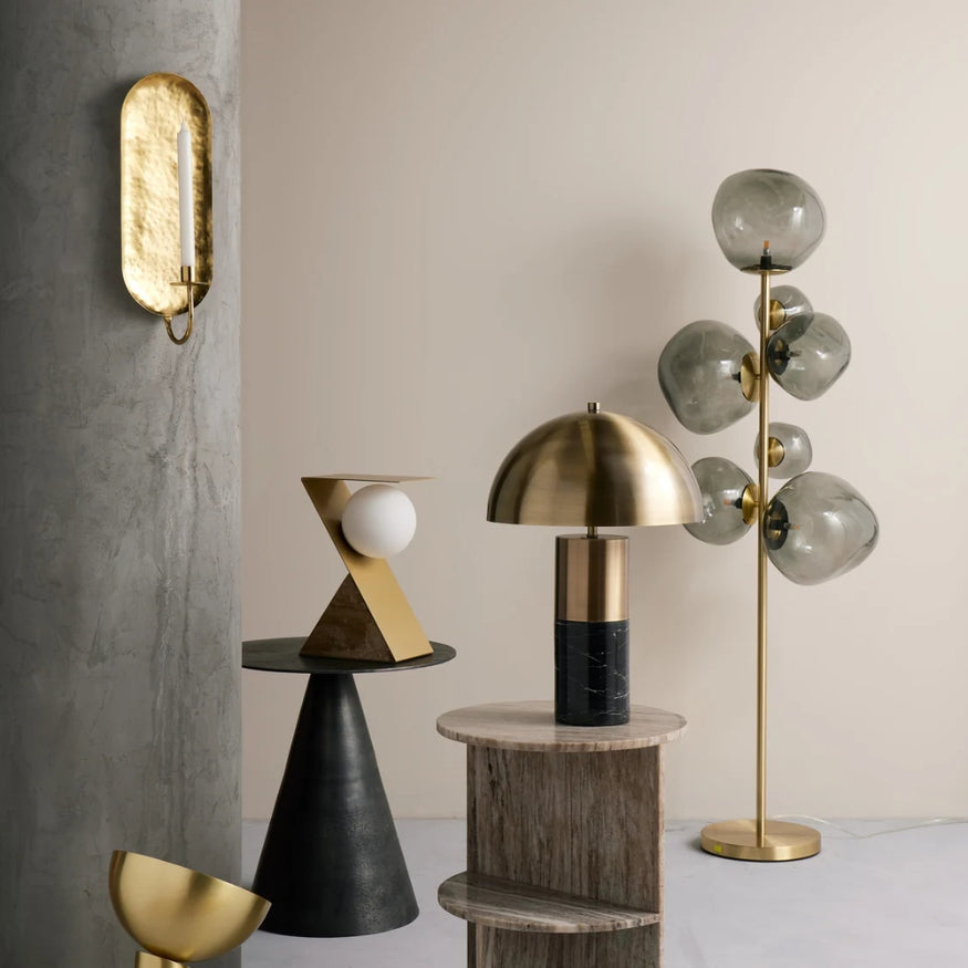 Grand Designs Athena Metallic Floor Lamp