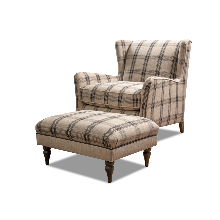 Hadleigh Wing Chair in Highland