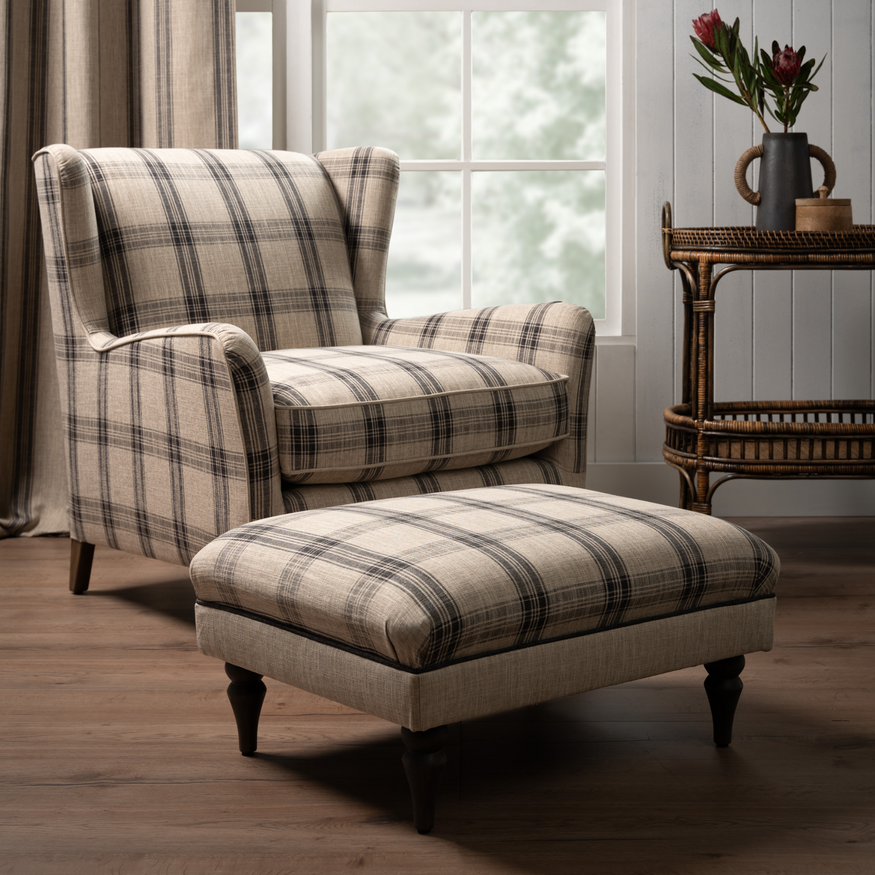 Hadleigh Wing Chair in Highland