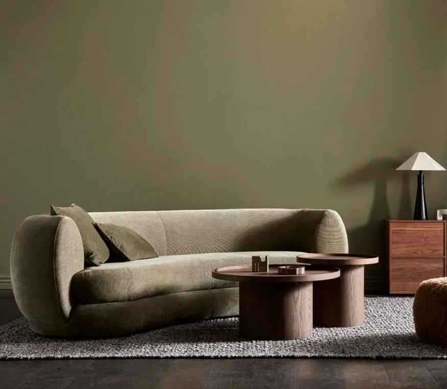 Hugo Vera Sofa in Copeland Olive