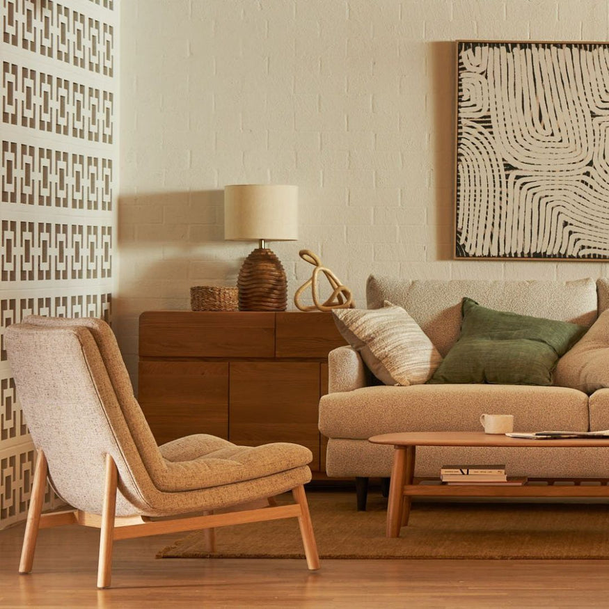 Kip Occasional Chair in White Bark