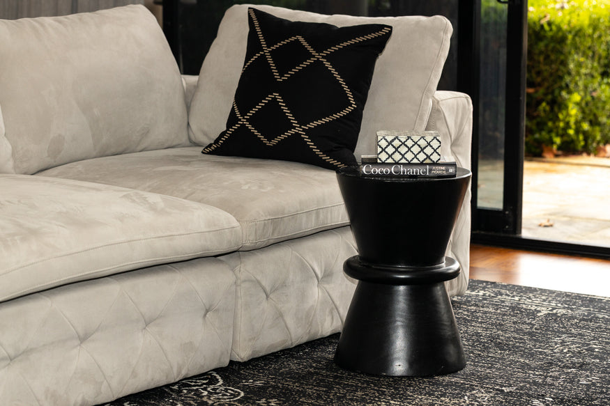 Metron Side Table in Bleached Sheesham