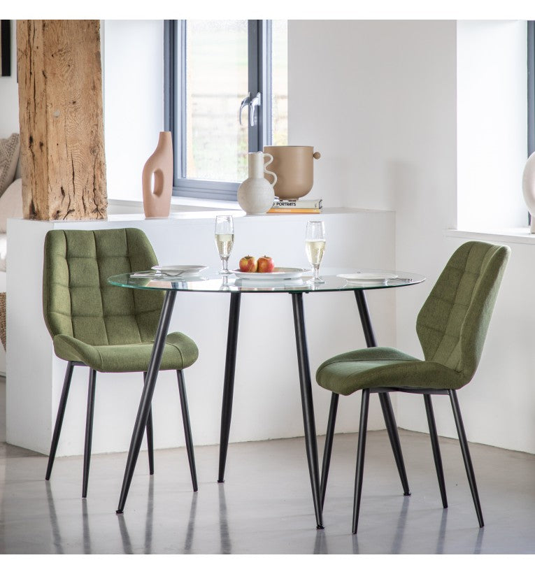 Endora Dining Chair in Bottle Green