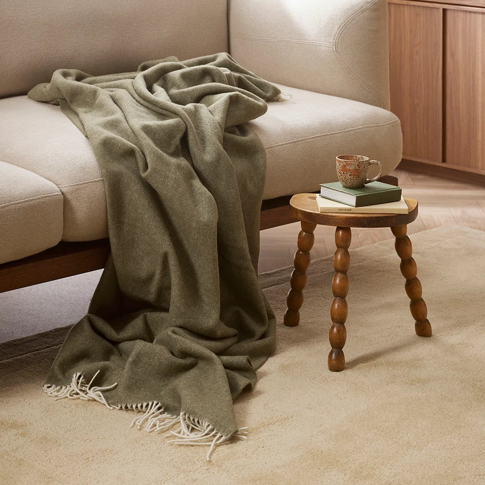 Mosman Throw in Olive
