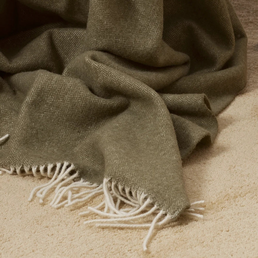 Mosman Throw in Olive