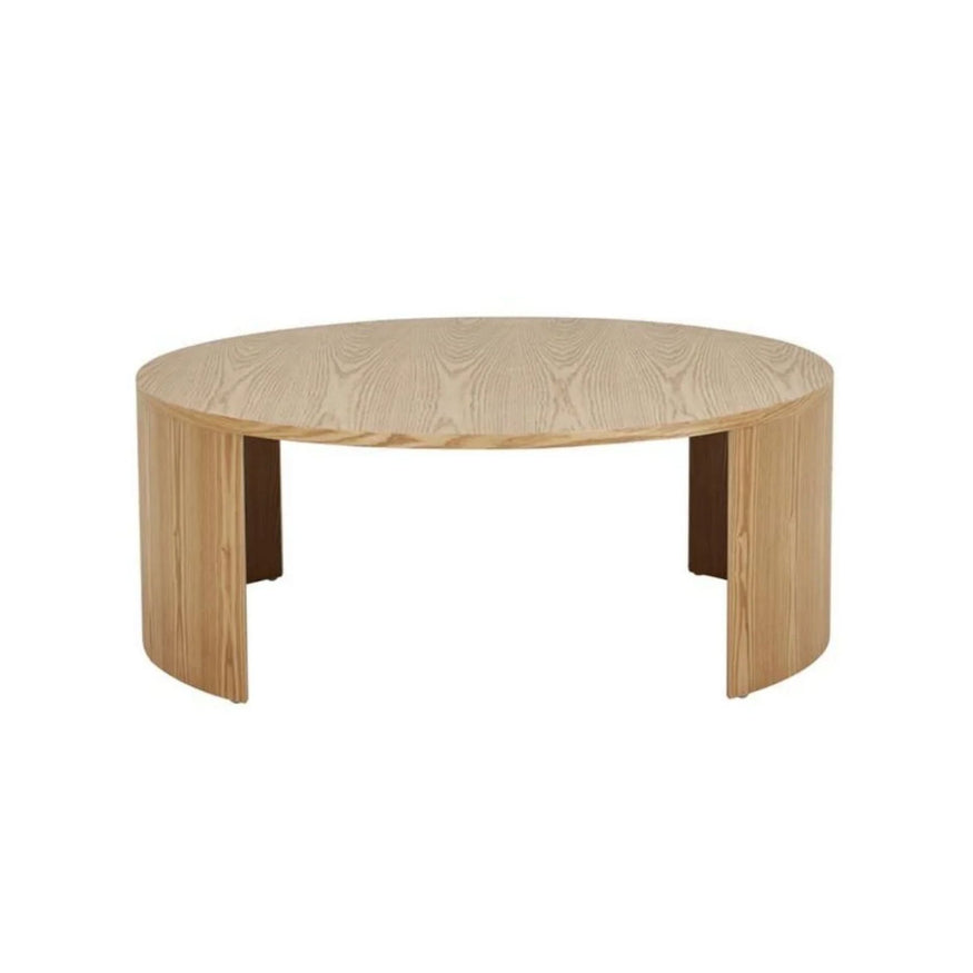 Oberon Crescent Coffee Table in Natural Ash