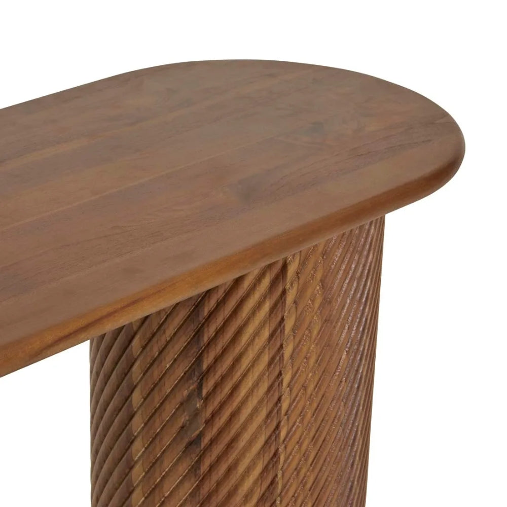Orion Pillar Console in Teak