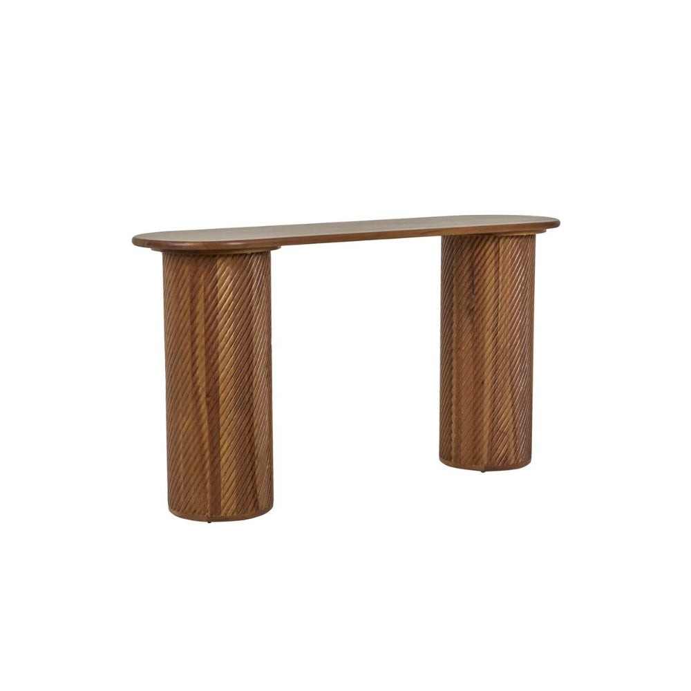 Orion Pillar Console in Teak