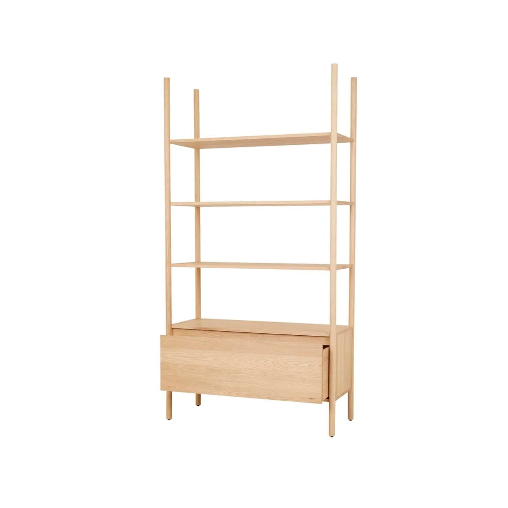 Owen Drawer & Shelving Unit in New Oak
