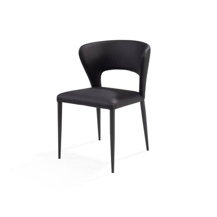 Remy II Dining Chair in Mustang Black Metal Leg