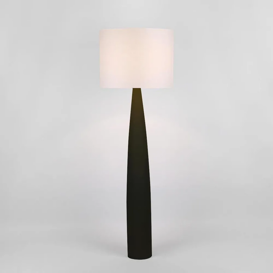 Samson Floor Lamp Black Base / White Shade