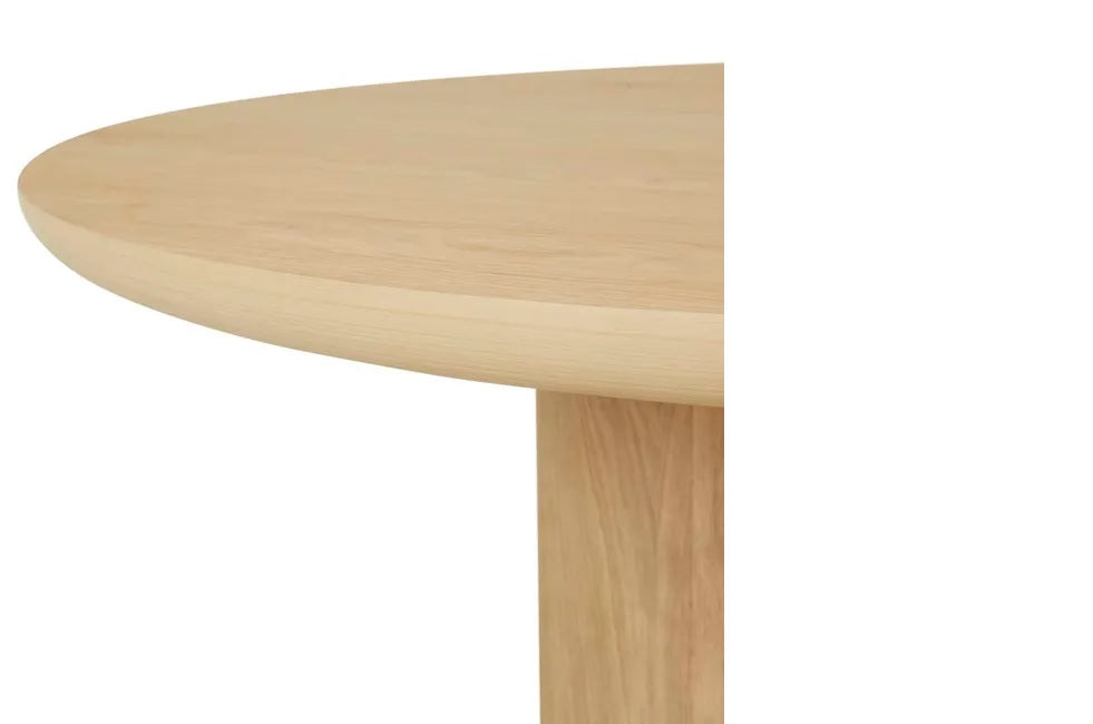 Seb Round Dining Table in Natural Oak
