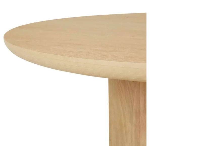Seb Round Dining Table in Natural Oak