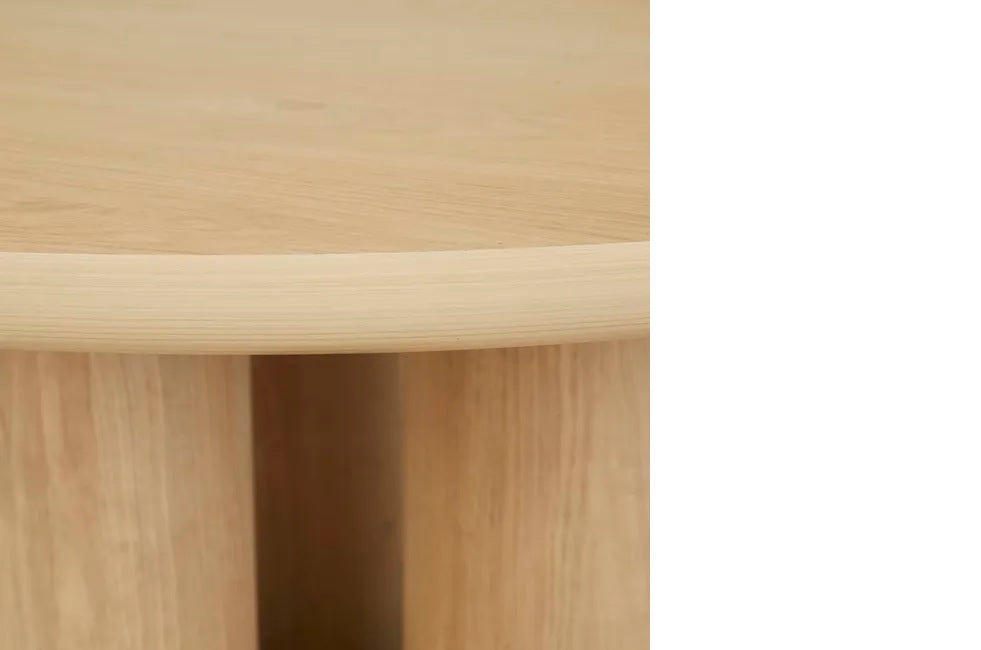 Seb Round Dining Table in Natural Oak