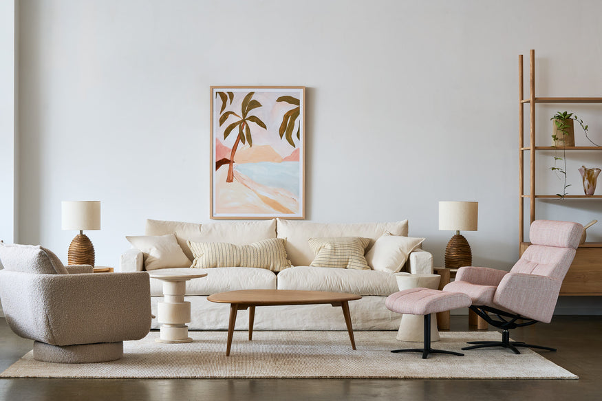 Whimsical Palms Pink Print
