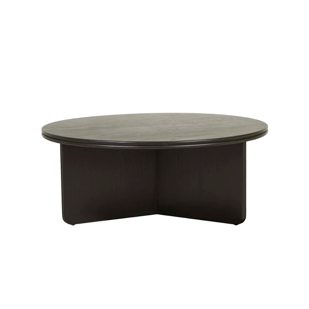 Solstice Slice Coffee Table in Black Oak