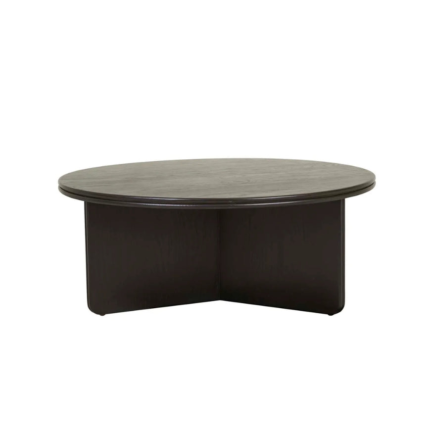 Solstice Slice Coffee Table in Black Oak
