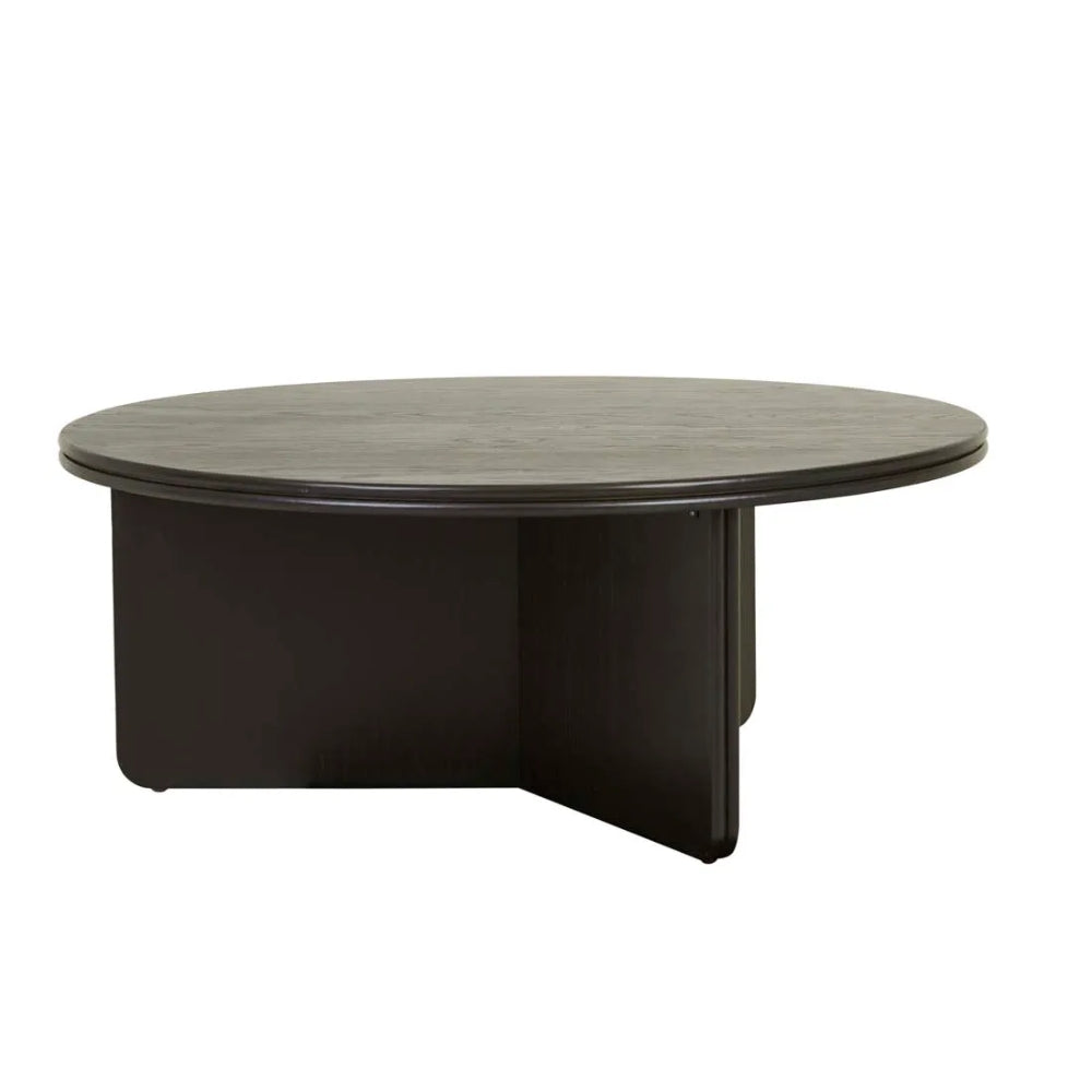 Solstice Slice Coffee Table in Black Oak