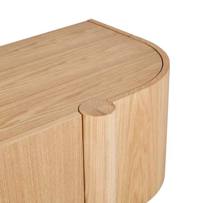 Artie Entertainment Unit in Natural Ash
