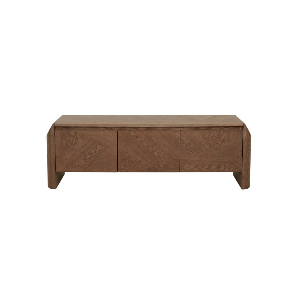 Luna Entertainment Unit in Smoked Ash