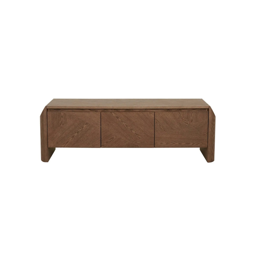 Luna Entertainment Unit in Smoked Ash