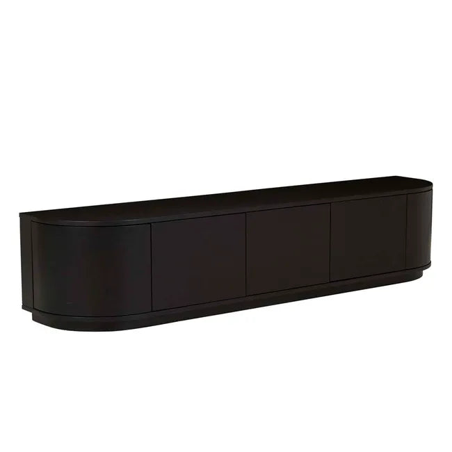 Oberon Crescent TV Unit in Dark Oak