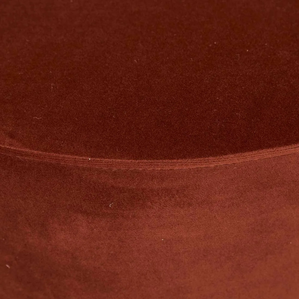 Tito Ottoman in Cinnamon Velvet