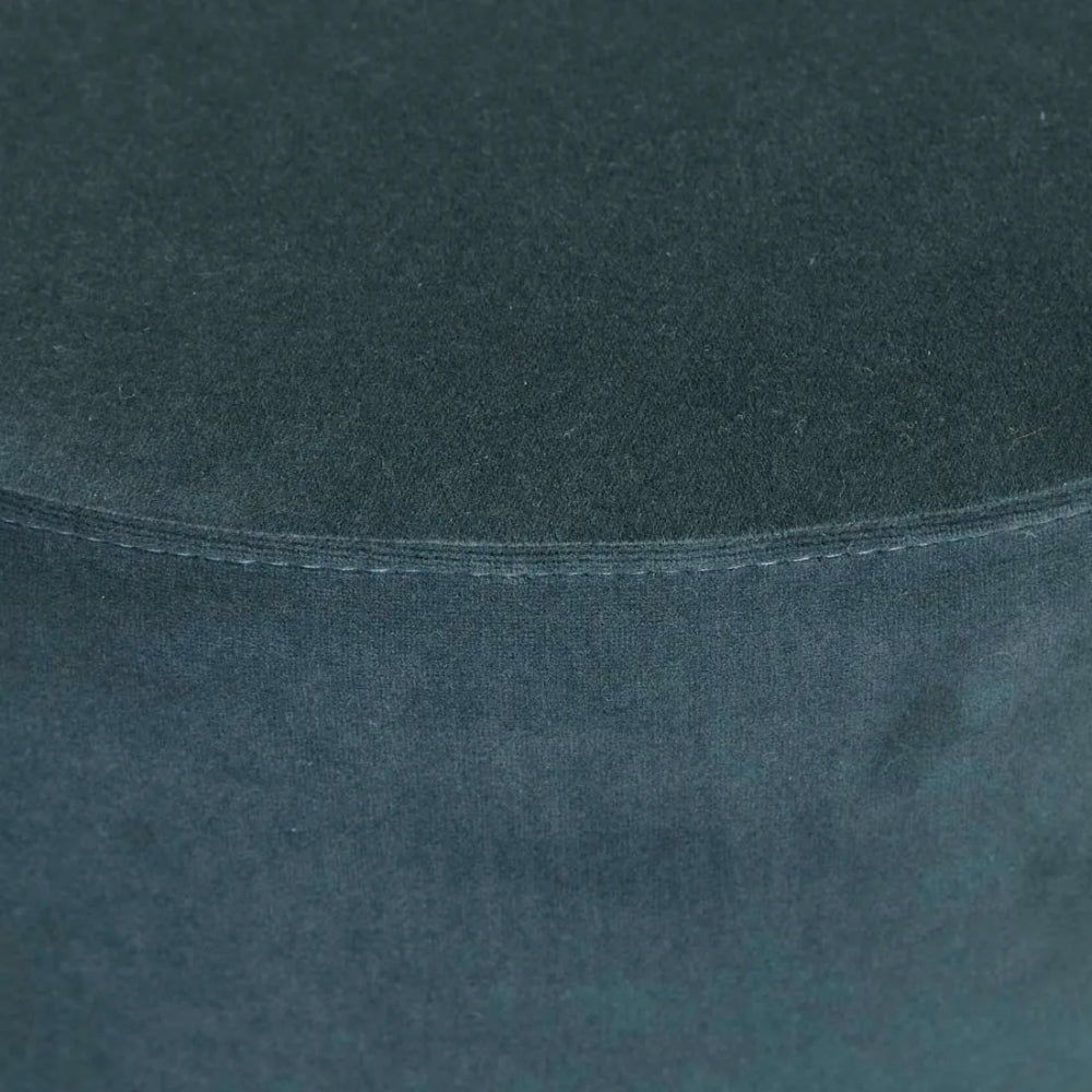 Tito Ottoman in Peacock Velvet