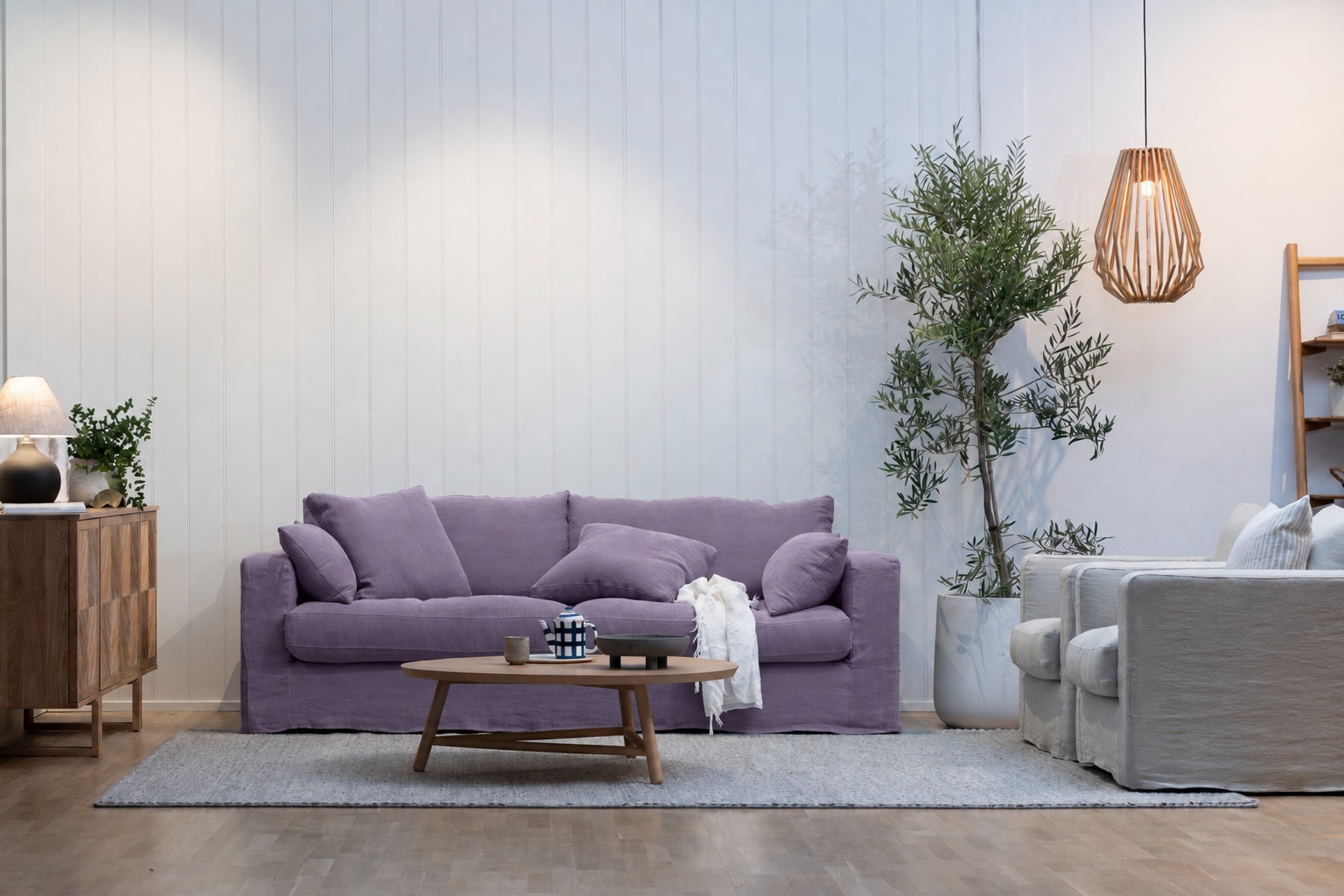 Steele Avenue Loose Cover Sofa in Linara