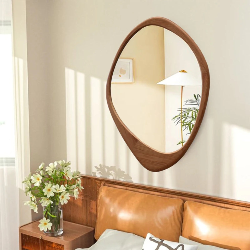 Willow Mirror in American Oak