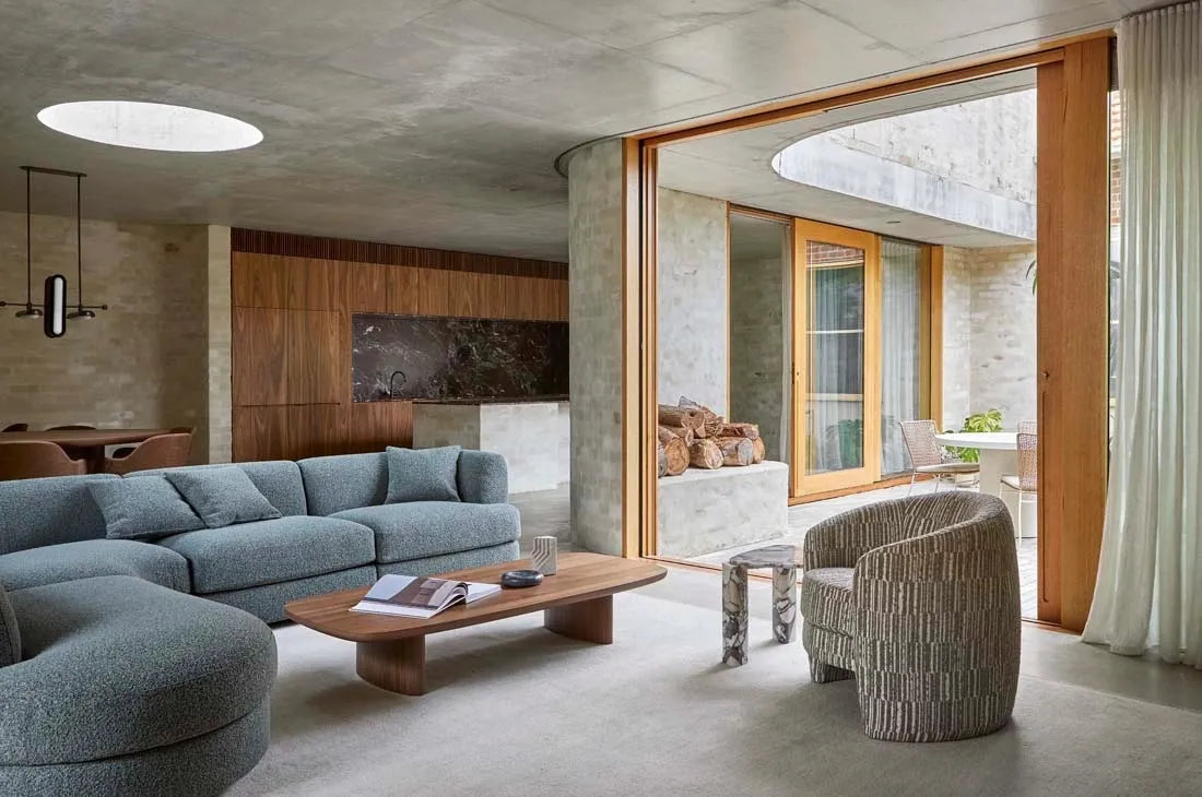 Madrid Curve Sofa Modular in Grey Speckle