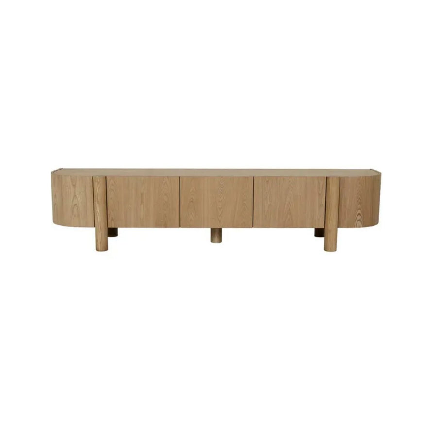 Artie Entertainment Unit in Natural Ash